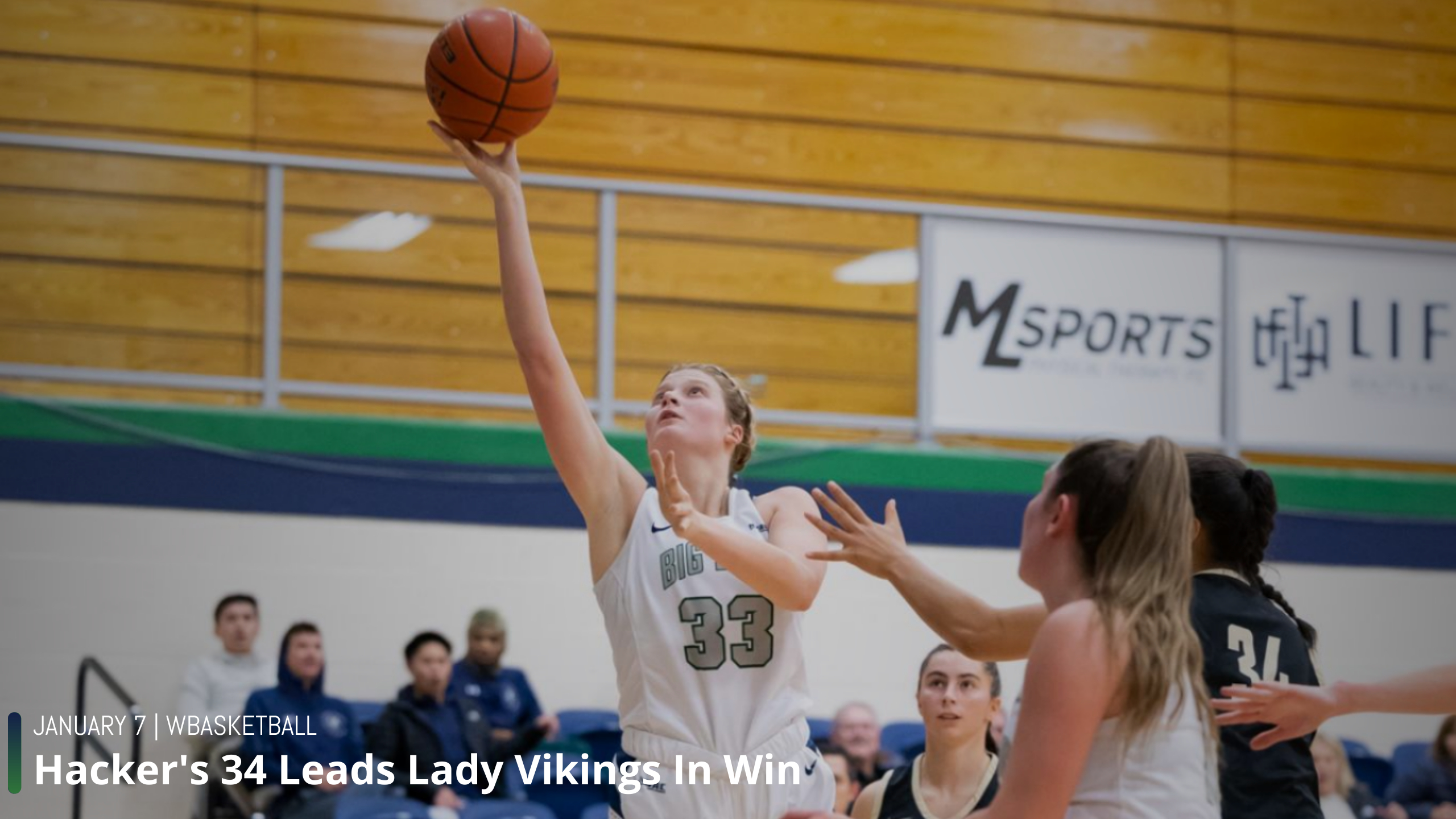 Hacker's 34 Leads Lady Vikings In Win